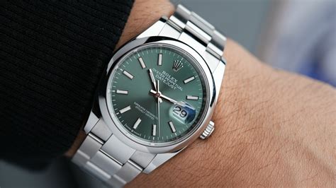 rolex datejust ii green dial|Rolex Datejust 36mm mint green.